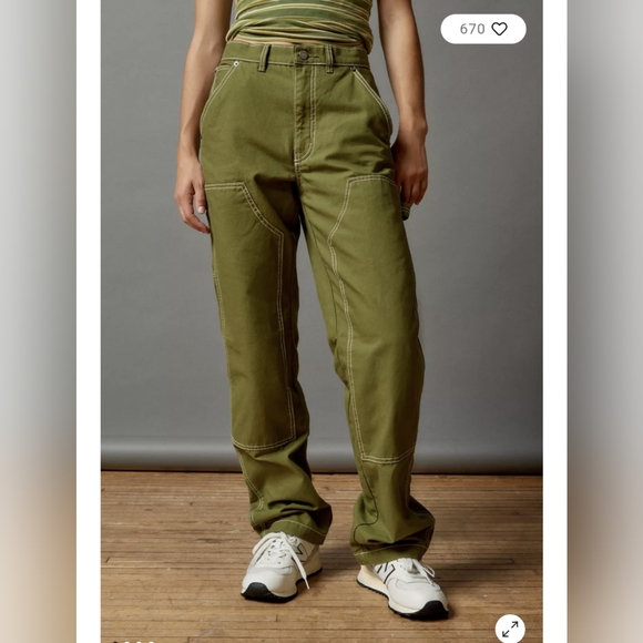 Urban Outfitters Pants - BDG Carpenter Pants Green